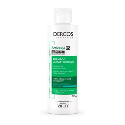 SHAMPOO VICHY DERCOS ANTICASPA DS CABELOS NORMAIS A OLEOSOS 125ML