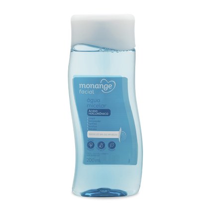 ÁGUA MICELAR MONANGE FACIAL COM ÁCIDO HIALURÔNICO 200ML