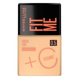 BASE LÍQUIDA MAYBELLINE FIT ME FRESH TINT COM VITAMINA C FPS 50 COR 05 30ML