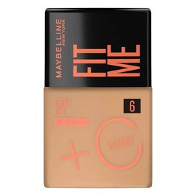 BASE LÍQUIDA MAYBELLINE FIT ME FRESH TINT COM VITAMINA C FPS 50 COR 06 30ML
