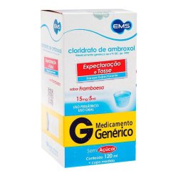 Cloridrato Ambroxol Pediátrico Sem Açucar 3mg 120ml Ems Genérico