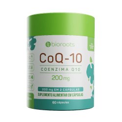 Bioroots Coenzima Q10 200mg Com 60 Cápsulas De 100mg Cada