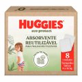 ABSORVENTE REUTILIZÁVEL HUGGIES ECO PROTECT 8 UNIDADES