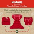 KIT REUTILIZÁVEL 1 FRALDA + 2 ABSORVENTES HUGGIES ECO PROTECT LISTRADO