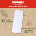 KIT REUTILIZÁVEL 1 FRALDA + 2 ABSORVENTES HUGGIES ECO PROTECT LISTRADO