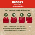 KIT REUTILIZÁVEL 1 FRALDA + 2 ABSORVENTES HUGGIES ECO PROTECT LISTRADO