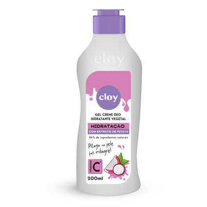 GEL CREME DEO HIDRATANTE CORPORAL CLOY VITAMINA C 200ML