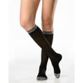 MEIA COMPRESSÃO VIAGEM 170 TRAVENO PANTURRILHA UNISEX PONTEIRA FECHADA EXTRA PEQUENA PRETA