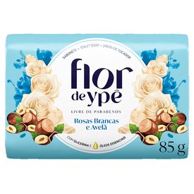 SABONETE EM BARRA YPÊ FLOR DE ROSAS BRANCAS E AVELÃ 85G