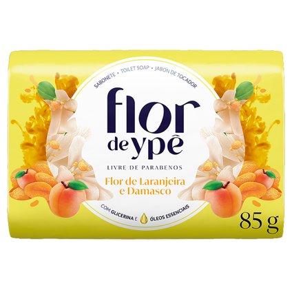 SABONETE EM BARRA YPÊ FLOR DE LARANJEIRA E DAMASCO 85G
