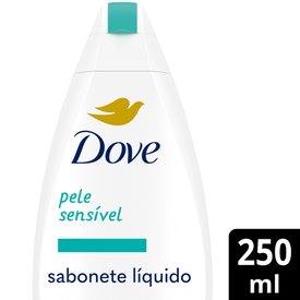 SABONETE LÍQUIDO DOVE PELE SENSÍVEL 250ML