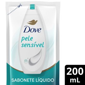 SABONETE LÍQUIDO DOVE PELE SENSÍVEL REFIL 200ML
