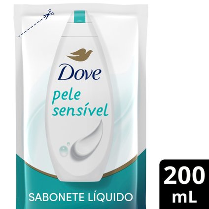 SABONETE LÍQUIDO DOVE PELE SENSÍVEL REFIL 200ML