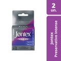 PRESERVATIVO JONTEX LUBRIFICADO INTENSE COM 2 UNIDADES