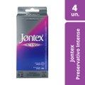 PRESERVATIVO JONTEX LUBRIFICADO INTENSE COM 4 UNIDADES