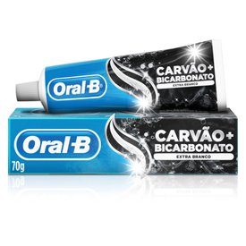 CREME DENTAL ORAL-B CARVÃO COM BICARBONATO 70G 1 UNIDADE