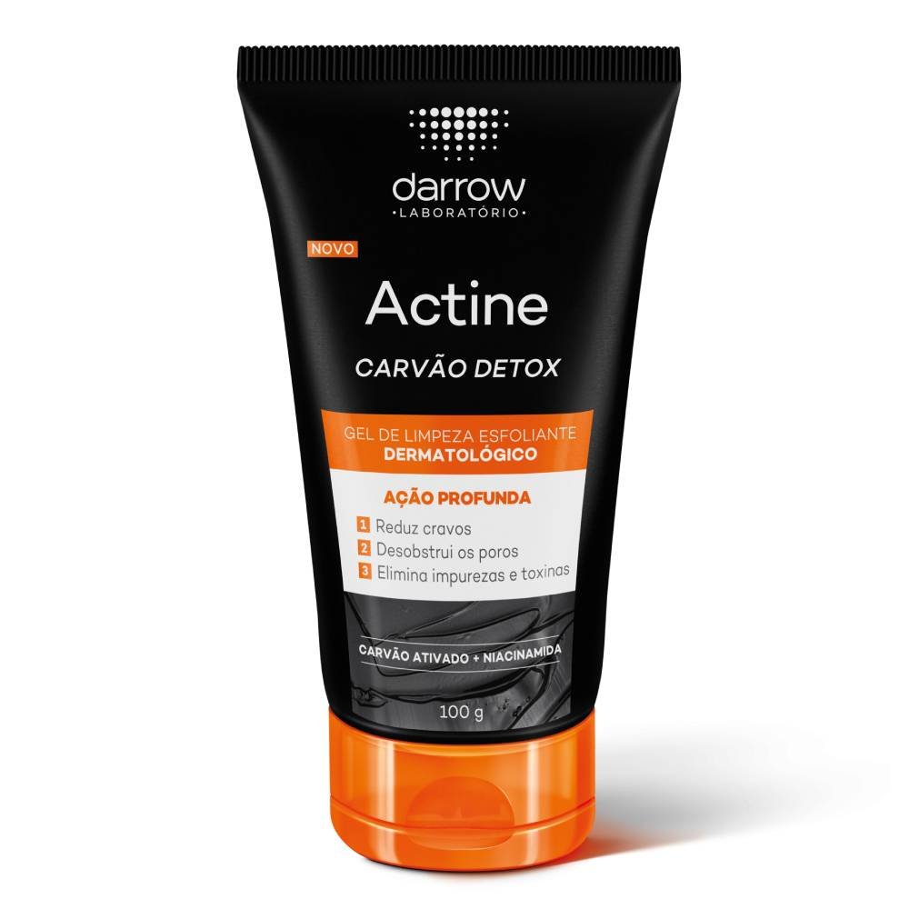 Gel De Limpeza Facial Actine Esfoliante Carvão Detox 100g