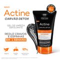 GEL DE LIMPEZA FACIAL ACTINE ESFOLIANTE CARVÃO DETOX 100G