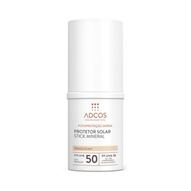 PROTETOR SOLAR FACIAL ADCOS STICK MINERAL TRANSLÚCIDO FPS50 17G