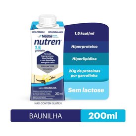 SUPLEMENTO NUTRICIONAL NUTREN 1.5 PROTEIN BAUNILHA 200ML