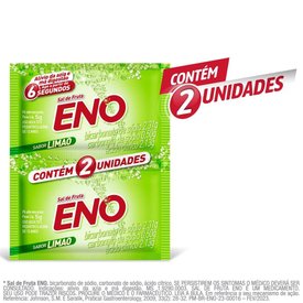SAL DE FRUTA ENO LIMÃO ALÍVIO RÁPIDO DA AZIA 2 ENVELOPES COM 5G CADA