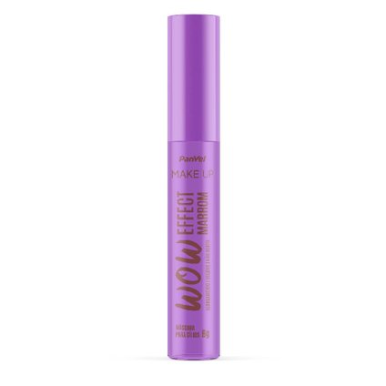 MÁSCARA DE CÍLIOS WOW PANVEL MAKE UP MARROM 6G