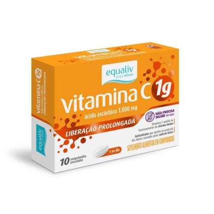EQUALIV VITAMINA C 1G 10 COMPRIMIDOS
