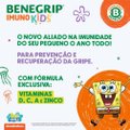 SUPLEMENTO ALIMENTAR BENEGRIP IMUNO KIDS SABOR FRUTAS COM MEL 30 COMPRIMIDOS MASTIGÁVEIS