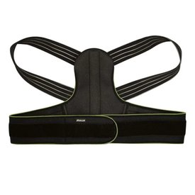 CORRETOR POSTURAL COM AJUSTE TRIPLO MERCUR PRETO P