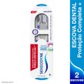 KIT ESCOVA DENTAL SENSODYNE PROTEÇÃO COMPLETA + MACIA PARA DENTES SENSÍVEIS 2 UNIDADES