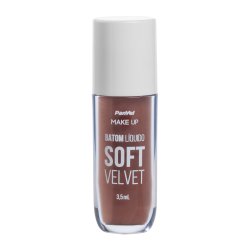 Batom Líquido Soft Velvet Marrom Intenso Panvel Make Up 3,5ml