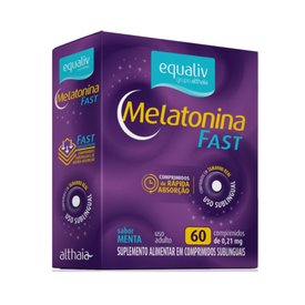 EQUALIV MELATONINA 0,21MG 60 COMPRIMIDOS SUBLINGUAIS