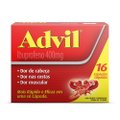 ADVIL 400MG IBUPROFENO ALÍVIO RÁPIDO DA DOR DE CABEÇA CAIXA 16 CÁPSULAS