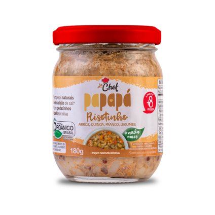 RISOTINHO ORGÂNICO PAPAPÁ ARROZ, QUINOA E FRANGO 180G