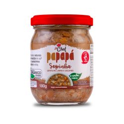 Sopinha Orgânica Papapá Lentilha, Carne E Legumes 180g