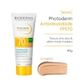 PROTETOR SOLAR FACIAL BIODERMA PHOTODERM ANTIOLEOSIDADE 3.0 MÉDIO FPS70 40G
