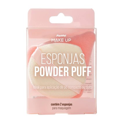 CONJUNTO ESPONJA POWDER PUFF PANVEL MAKE UP 2 UNIDADES