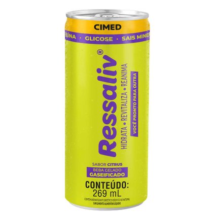 RESSALIV AFTER LATA CITRUS COM GÁS 269ML
