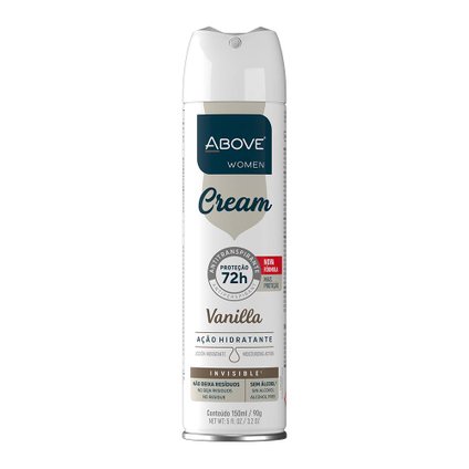DESODORANTE AEROSSOL ABOVE CREAM VANILLA 150ML