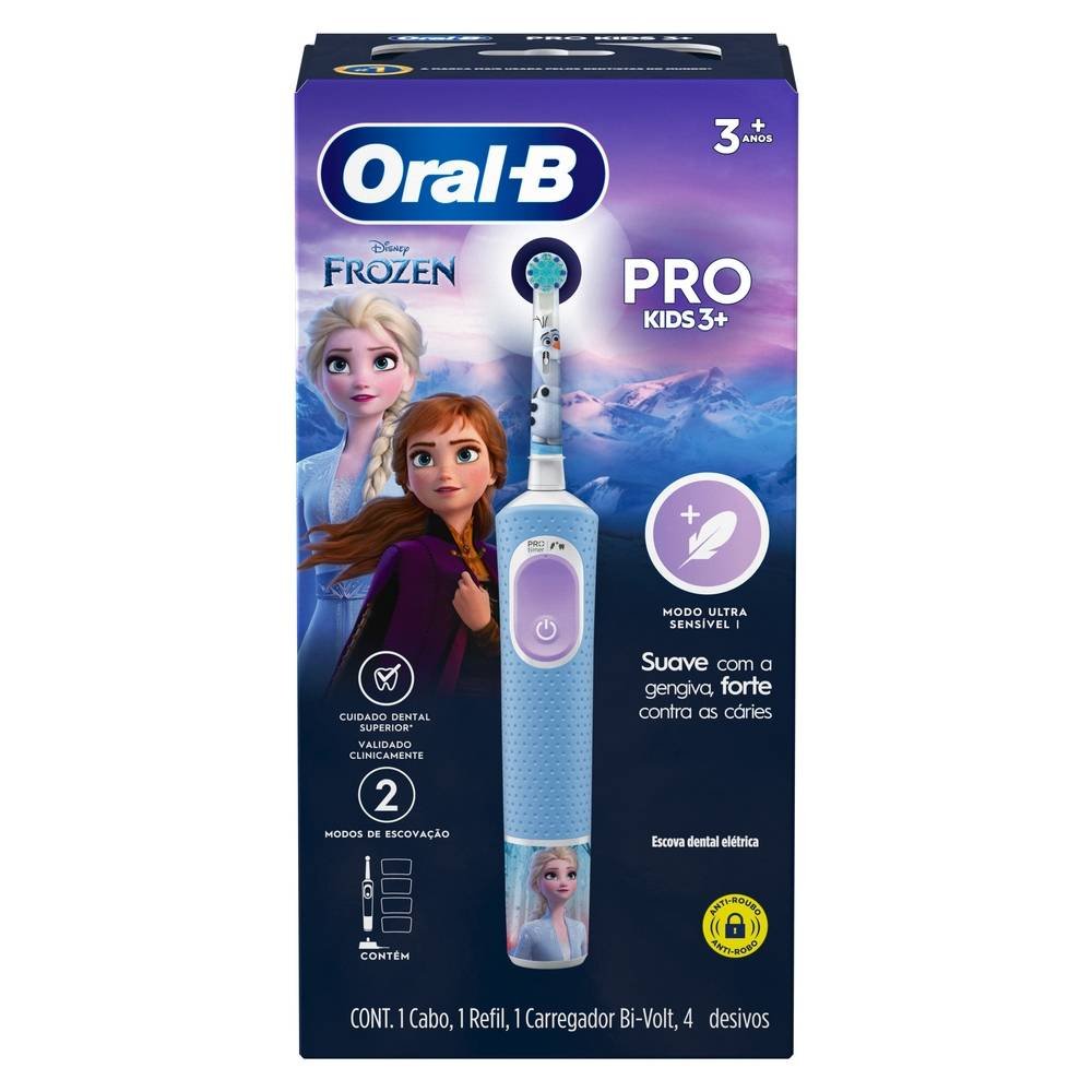Escova Dental Elétrica Infantil Oral-b Frozen Bivolt
