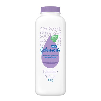 TALCO PÓ DERMO PROTETOR JOHNSONS BABY HORA DO SONO 100 G