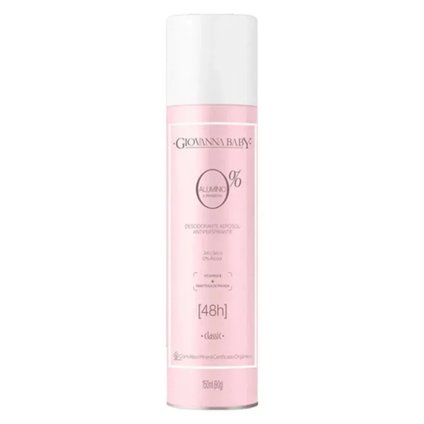 DESODORANTE AEROSOL GIOVANNA BABY CLASSIC 0% ALUMINIO 150ML
