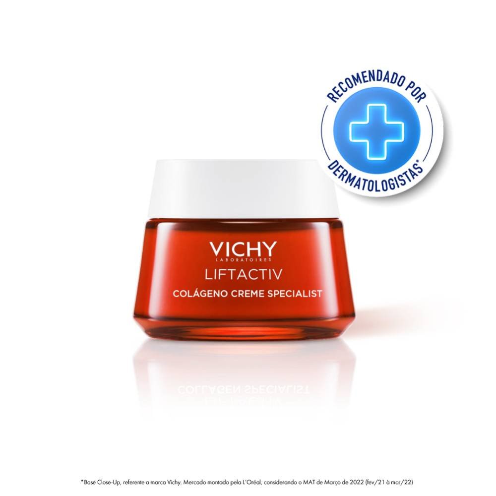 Creme Hidratante Facial Vichy Liftactiv  Colágeno Anti-idade Rugas 50ml