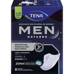 Absorvente Protetor Masculino Tena Men Level 3 Noturno 8 Unidades