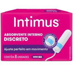 Absorvente Interno Intimus Discreto Mini - 8 Unidades
