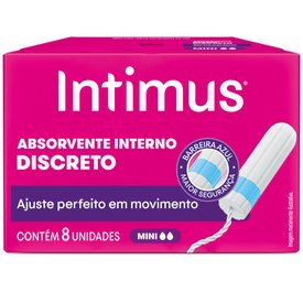 ABSORVENTE INTERNO INTIMUS DISCRETO MINI - 8 UNIDADES