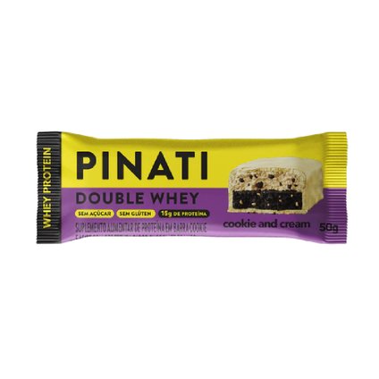 BARRA PINATI DOUBLE WHEY COOKIES AND CREAM 50G