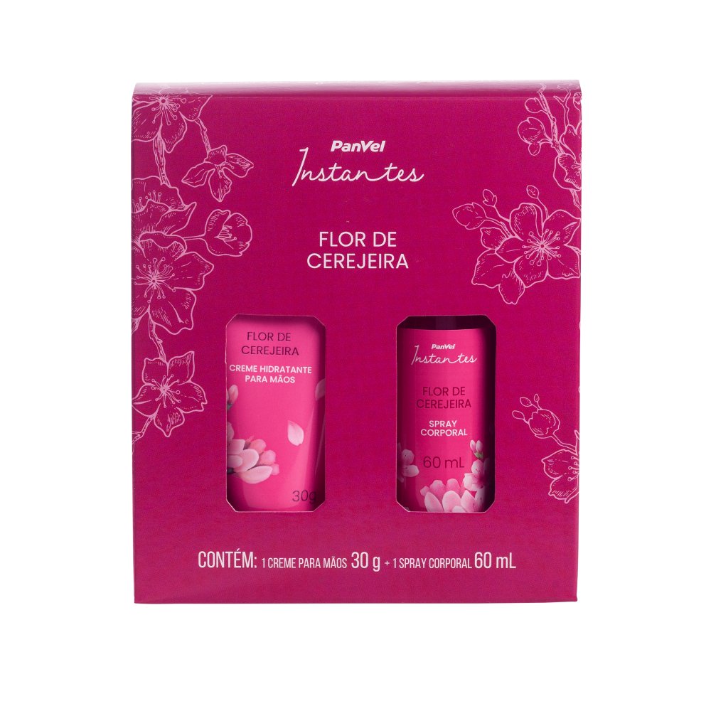 Kit Panvel Instantes Flor De Cerejeira Com Creme M Os G Spray Corporal Ml Panvel