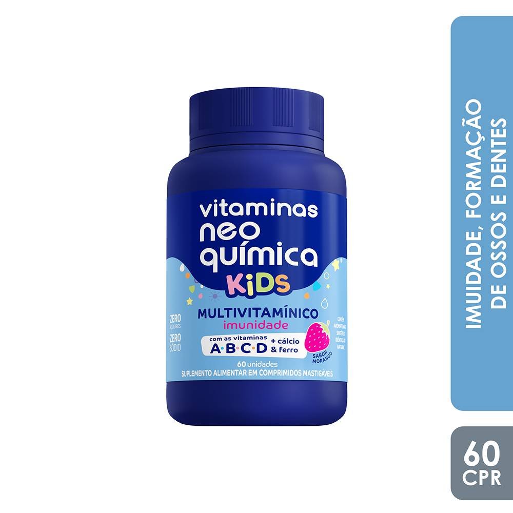 Multivitamínico Neo Química Vitaminas Kids 60 Comprimidos