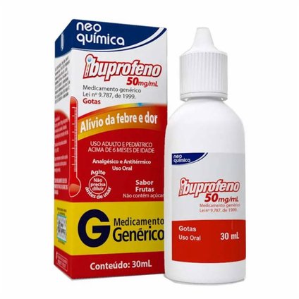IBUPROFENO 50MG/ML 30ML NEO QUÍMICA GENÉRICO